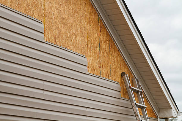 Professional Vinyl Siding technician working in Madison, IL